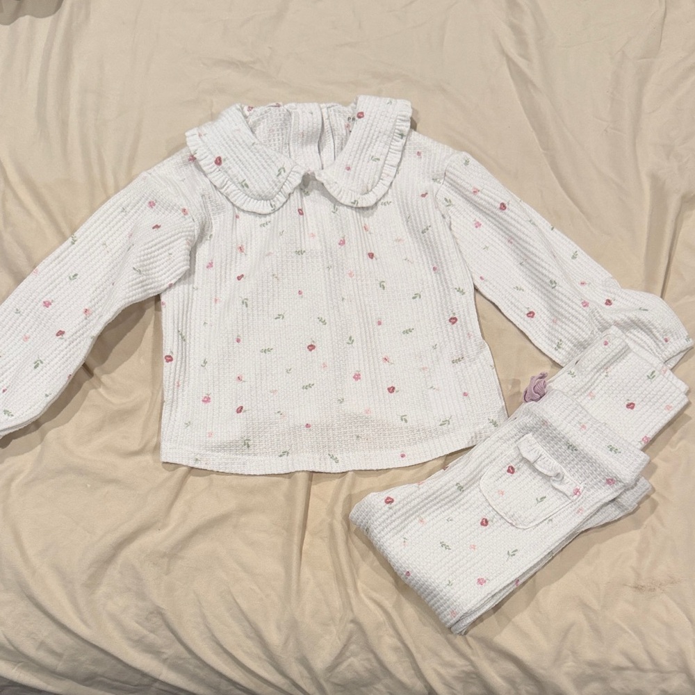 Primark White Floral Toddler Set